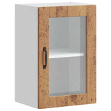 Kitchen Wall Cabinet with Glass Door Porto Old Wood 854015