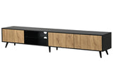 Mid-Century Modern LED TV Stand, Lowboard,TV Cabinet with LED Light, TV Unit, Modern Industrial N605P438636Z