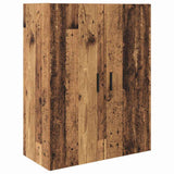 Highboard 2 pcs Old Wood Engineered Wood and Glass 3415690