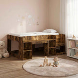Kids'Bed Frame with Storage Smoked Oak 80 x 160 cm 3422623