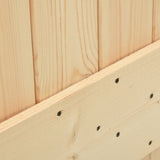 Sliding Door with Hardware Set 85x210 cm Solid Wood Pine 3203225