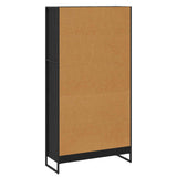 Book Cabinet 2 pcs Black Oak 80 x 30 x 155 cm Engineered Wood 3403004