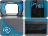 Family Tent with Rainfly Water-resistant tunnel Blue 18-Person 42017461