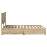 Storage Bed with Drawer Sonoma Oak 140 x 200 cm Engineered Wood 3410245