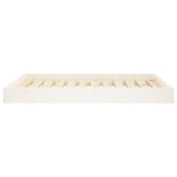 Dog Bed White 101.5x74x9 cm Solid Wood Pine 820867