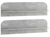 Wall Shelf 2 pcs Concrete Grey 102 x 13.5 x 37.5 cm 8014962