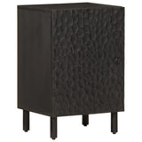 Bathroom Cabinet Black 38x33x58 cm Solid Wood Mango 356840
