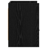 TV Cabinet 71.5 x 33 x 47 cm Black Oak Engineered Wood 8011148