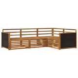 Outdoor Sofa Set 4 pcs Natural 247.5 x 168.5 x 73 cm 3383282