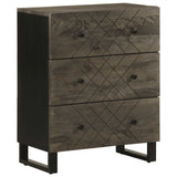 Sideboards 2 pcs Black 60x33x75 cm Solid Wood Mango 3309998