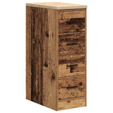 Garage Storage Cabinet Old Wood 30x51x85 cm Solid Wood Pine 860587