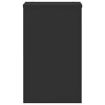 ZNTS Plant Stands 2 pcs Black 30x30x50 cm Engineered wood 852916