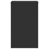 ZNTS Plant Stands 2 pcs Black 30x30x50 cm Engineered wood 852916