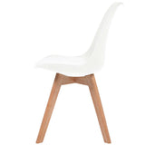Dining Chairs 2 pcs White Plastic 244783