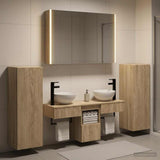 Bathroom Furniture Set 6 pcs Sonoma Oak 3407121