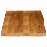 Table Top Live Edge 120x60x2.5 cm Solid Wood Mango 370552