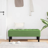 Bench with Cushion Light Green 113 x 57 x 39 cm Velvet 42001950