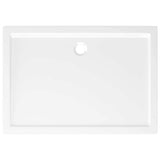 Rectangular ABS Shower Base Tray White 80x110 cm 148909