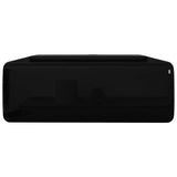 Ceramic Bathroom Sink Basin Faucet /Overflow Hole Black Square 141922