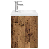 Sink Cabinet with Built-in Basin and Faucet Old Wood 3328905