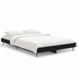Bed Frame without Mattress Black 120x190 cm Small Double Engineered Wood 832294