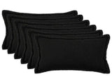Cushion Cover 6 pcs HOUTEN Black 50 x 70 cm Boucl 919530