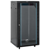 Network Cabinet with Storage Black 600 x 600 x 1200 mm Steel 30268
