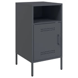 ZNTS Bedside Cabinet Anthracite 36x39x68 cm Steel 843070