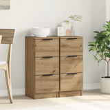 Sideboards 2 pcs Artisan Oak 30x30x70 cm Engineered Wood 856958