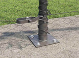 Welded Wire Fence with Concrete Base 100 x 0.5 m 3353718