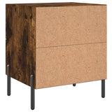 Bedside Cabinet Smoked Oak 40x35x47.5 cm Engineered Wood 827334