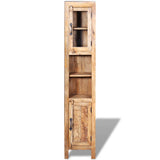 Vanity Cabinet with Mirror and 2 Side Cabinets Solid Mango Wood 243463