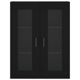 Highboard Black 69.5x34x180 cm Engineered Wood 3198594