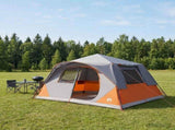 Instant Tent with Roof Grey and Orange 365 x 280 x 200 cm 42028705