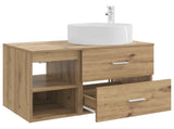 Bathroom Furniture Set 2 pcs Artisan Oak Engineered Wood 3403935