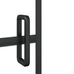 ZNTS Shower Enclosure ESG 80x140 cm Black 150746