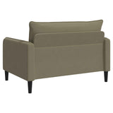 XXL Armchair Khaki Velvet 42043558