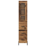 Highboard Old Wood 34.5 x 34 x 180 cm Engineered Wood 3415790