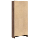 Bookcase Brown Oak 60x24x143 cm Engineered Wood 857818