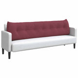 Back Pillow Wine Red 200 x 24 x 50 cm Fabric 42014589