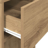Computer Tower Stand with Drawer Artisan Oak 30x44x74 cm 858739
