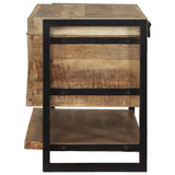 Storage Box with Storage Brown 80 x 35 x 45 cm Solid Mango wood 4015975