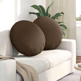 Seat Cushions 2 pcs Brown 80 x 29 cm Fabric 42014235