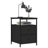 Bedside Cabinets 2 pcs Black 44x45x60 cm Engineered Wood 826004