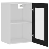 Hanging Glass Cabinet Black Engineered wood, glass 40 x 31 x 60 cm 802506