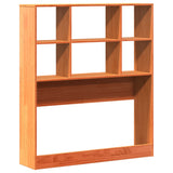 Headboard with Storage Wax Brown 75 cm Solid Wood Pine 855677