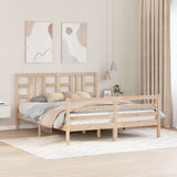 Bed Frame without Mattress 160x200 cm Solid Wood 3193931