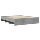 Bed Frame without Mattress Concrete Grey 150x200cm Engineered Wood 3295649