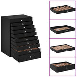 Jewellery Box 10-Layer with Watch Holders Black 29x20.5x40.5 cm 4103567