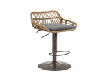 GOMYWAY 2 PCS Modern Swivel Bar Stools, Height Adjustable wicker furniture Bar Chairs with Cushion & W2678P388753